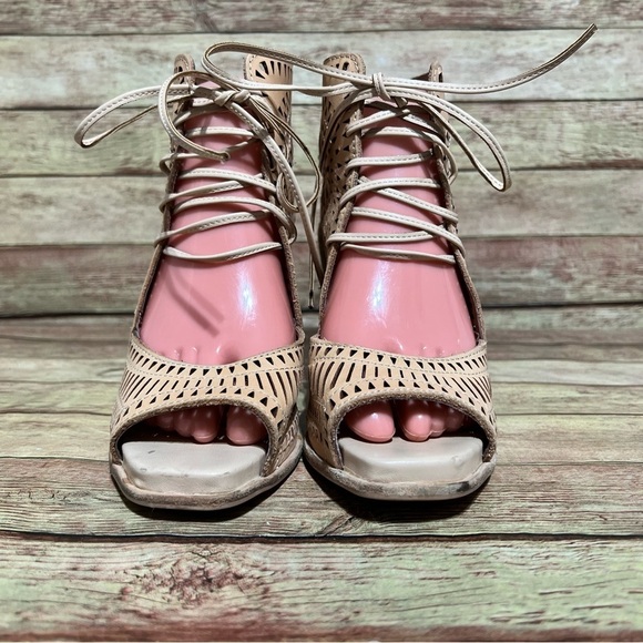 Jeffrey Campbell Rodillo Wedge Open Toe Sandals - Picture 4 of 9